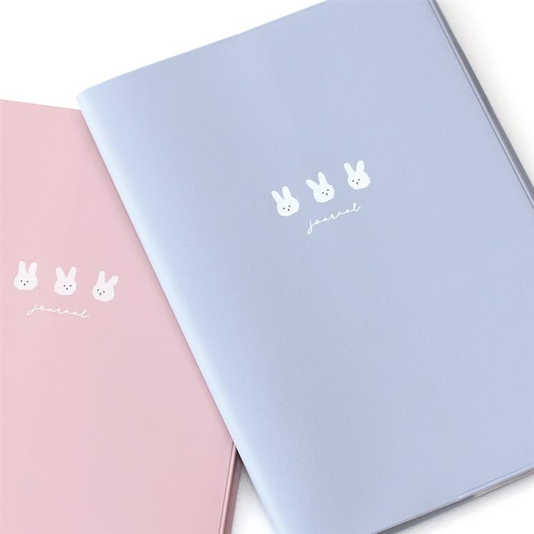 2026年1月始まり手帳 月間 B6 うさぎトリオ ピンク ピンク