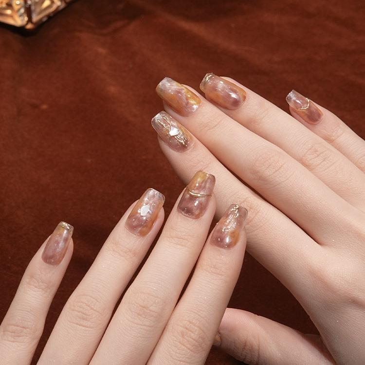 ネイルチップ Amber Glow