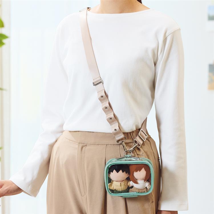 ミファ デコレーションボックスポーチ ミニミニ ワイド ブラック ブラック