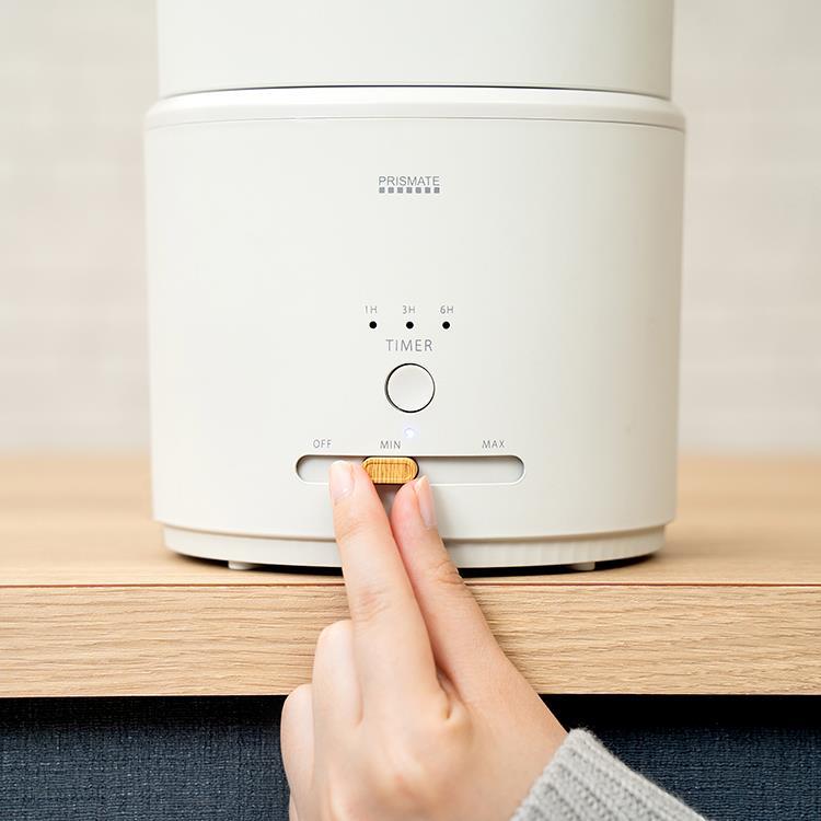 超音波式 ダブル抗菌 上部給水超音波式加湿器 アロマウォーター対応 ブラック 1.5L