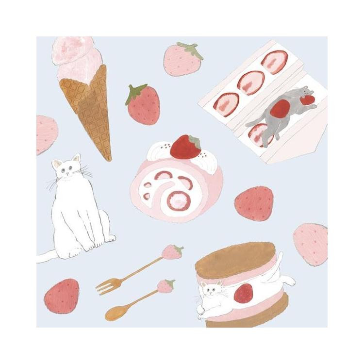 おりがみメモ トビマツショウイチロウ いちごスイーツ いちごスイーツ