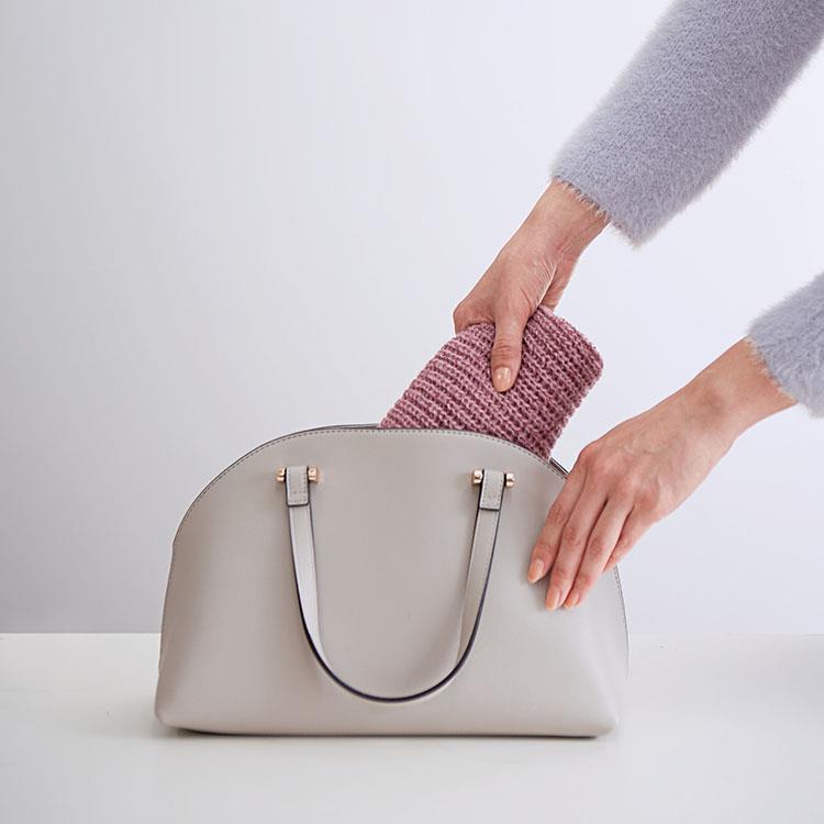 通すだけ華やかニットマフラー ローズピンク ローズピンク