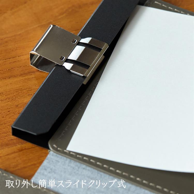 スライドメモパッド レザフェスU A7 オリーブ オリーブ