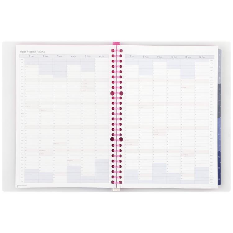 2026年1月始まり 月間 B5 ノートデダイアリー ピンク ピンク