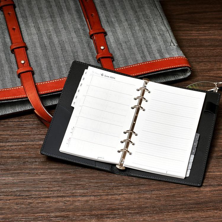 2026年1月始まりシステム手帳用リフィル バイブル 週間レフト データプラン 月間+週間