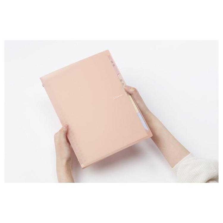 バインダー B5 カケセル クリア ライトピンク ライトピンク