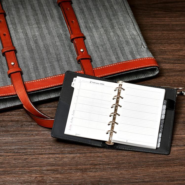 2026年1月始まりシステム手帳用リフィル ミニ6 週間レフト データプラン 月間+週間