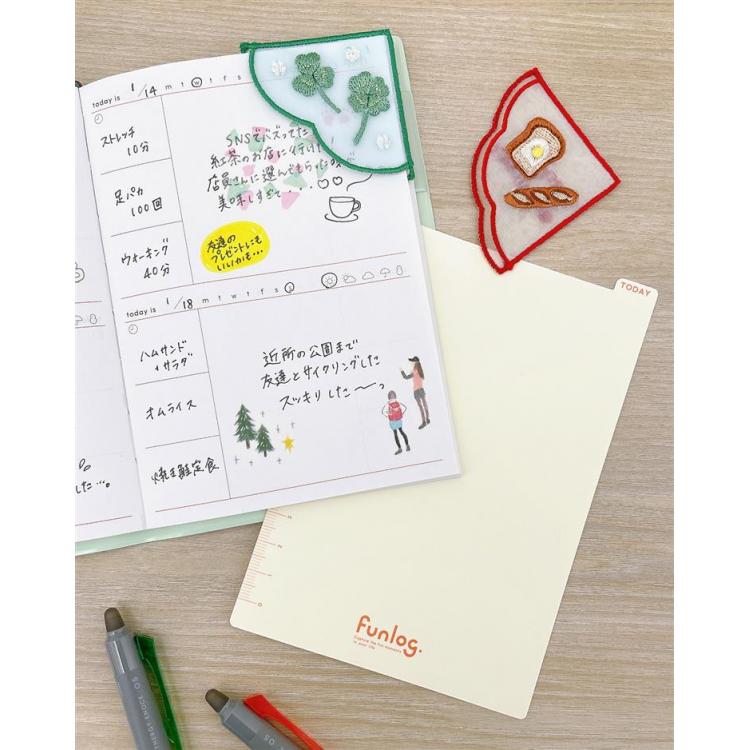 刺繍ブックマーク funlog ブレッド ブレッド