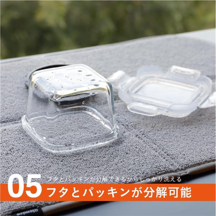 耐熱ガラスミニ保存容器 3個セット スクエア