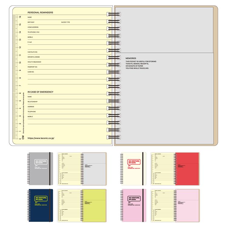 2025年12月始まり手帳 月間 B6 イン・アクション グレー グレー