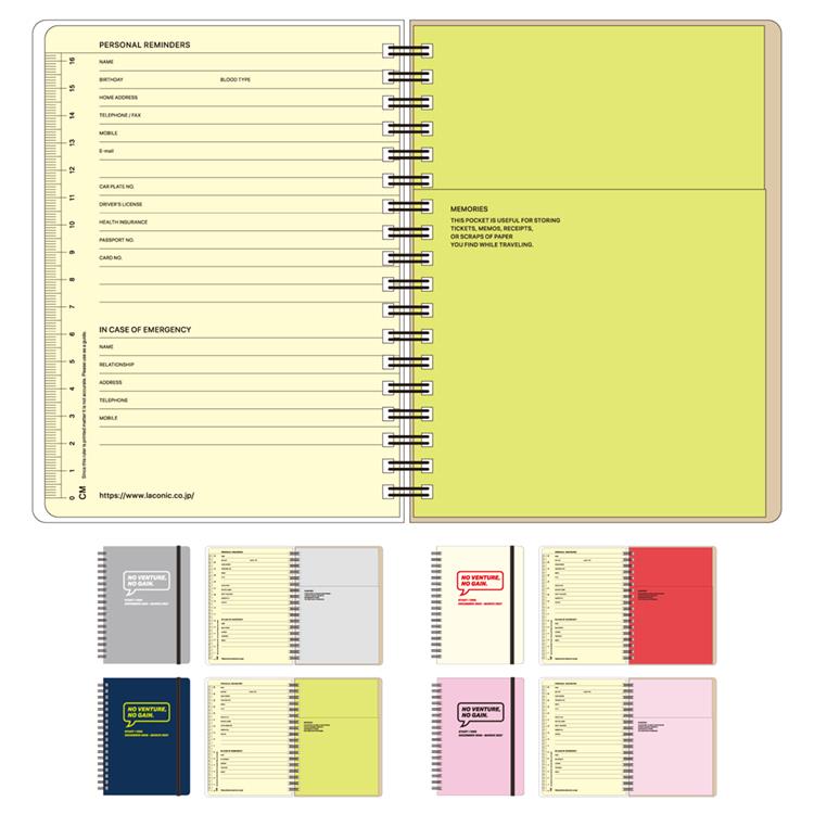 2025年12月始まり手帳 月間 B6 イン・アクション ピンク ピンク