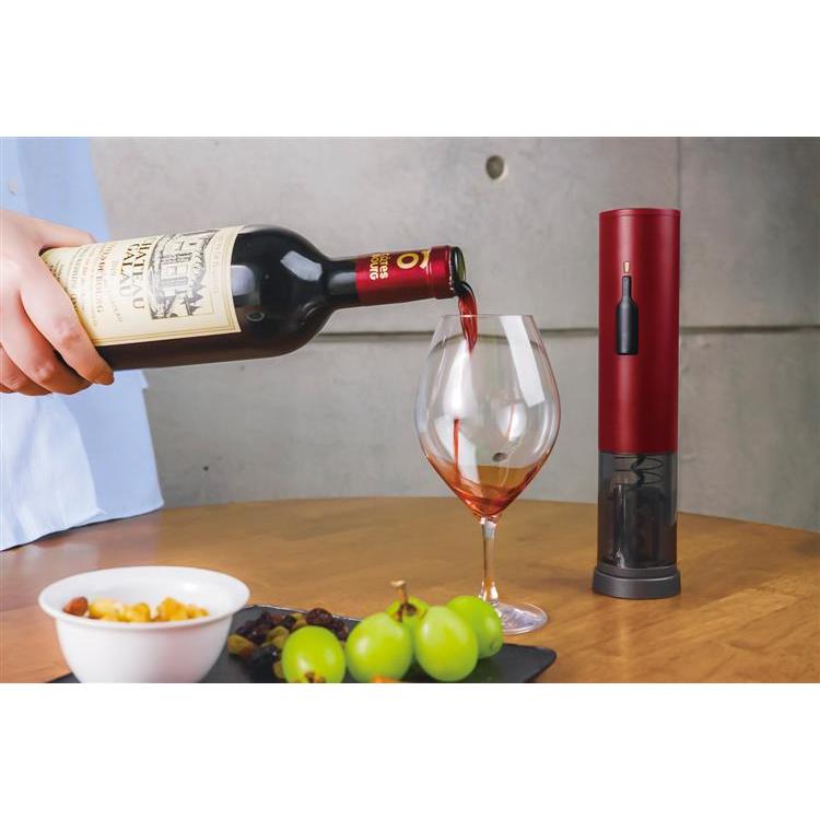 充電式ワインオープナー レッド レッド