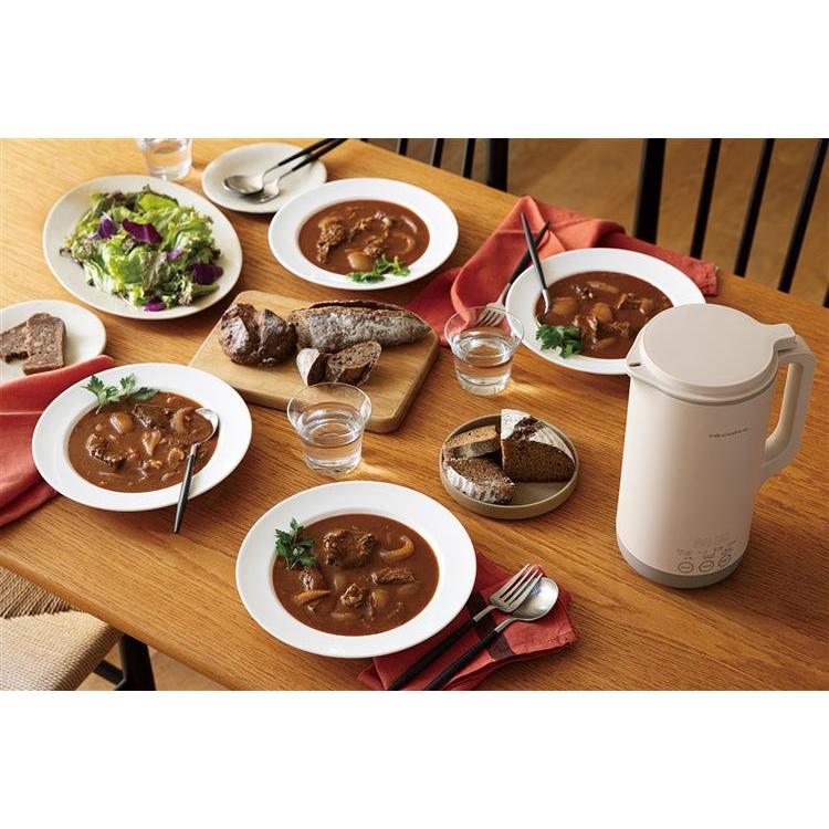 自動調理ポット ラージ クリームホワイト レコルト(クリームホワイト