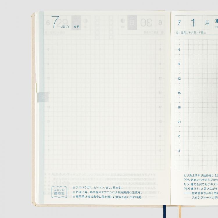 ２０２４年１月始まり　オリジナル　ほぼ日手帳ＨＯＮ（ほん）　牧野富太郎　ヤマザクラ
