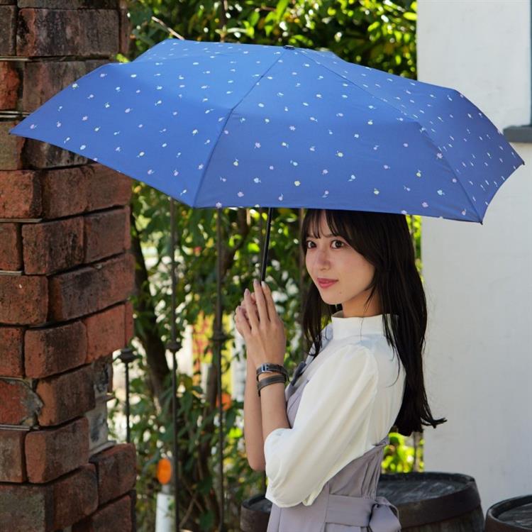 折りたたみ傘 Floretta スマートライトミニ 55cm ブルー ブルー