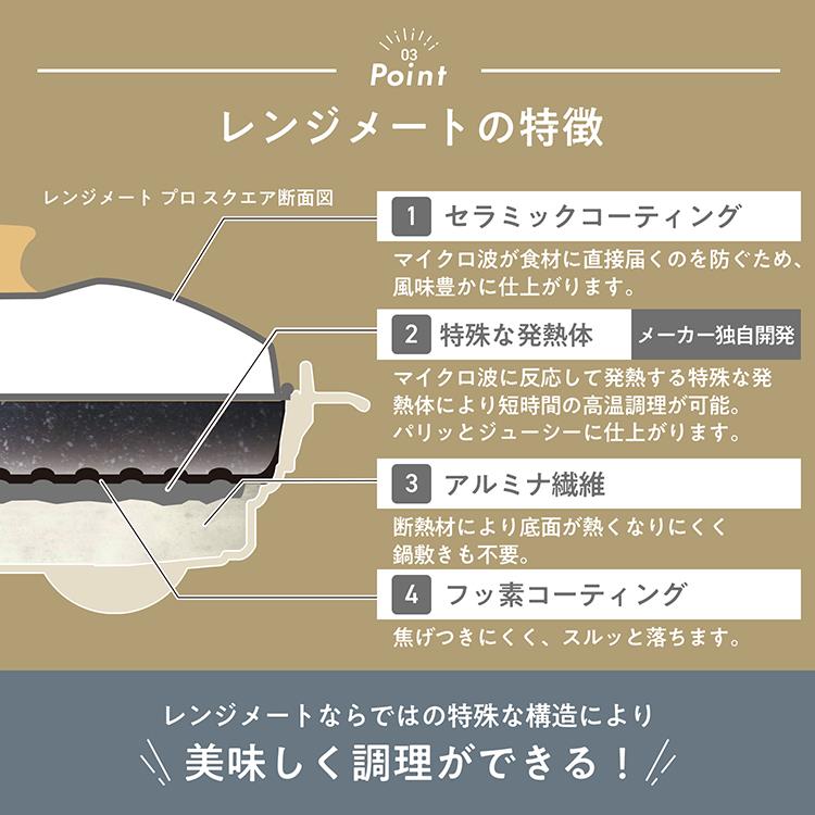 レンジメート プロ スクエア by BRUNO ホワイト ホワイト