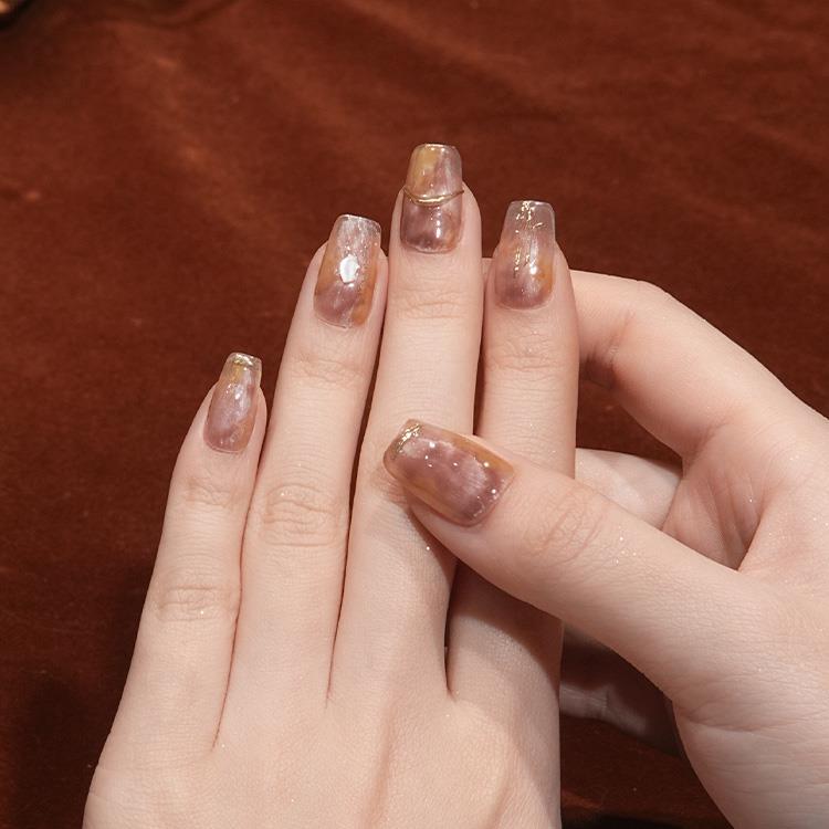 ネイルチップ Amber Glow