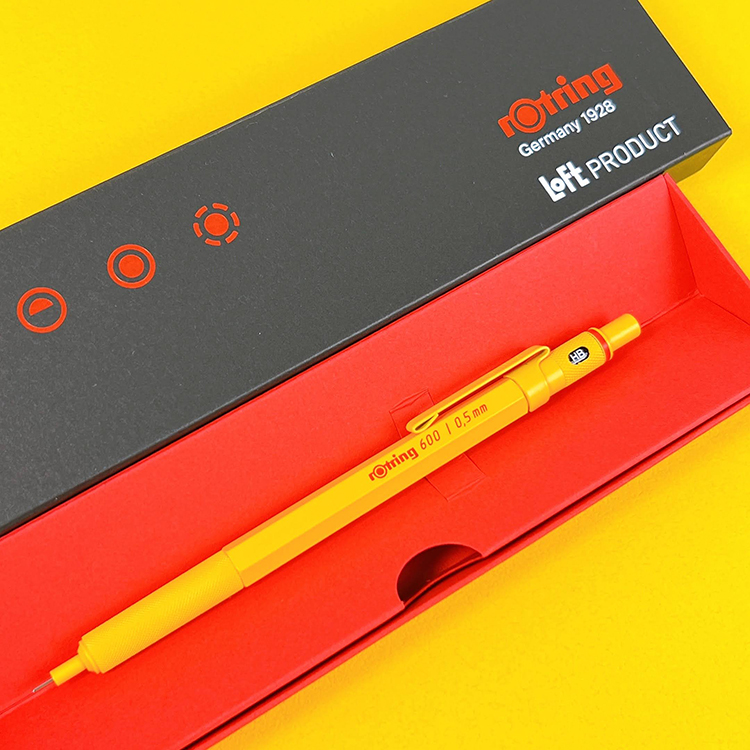 ロットリング　rotring 600 シャーペン　ロフト限定　イエロー