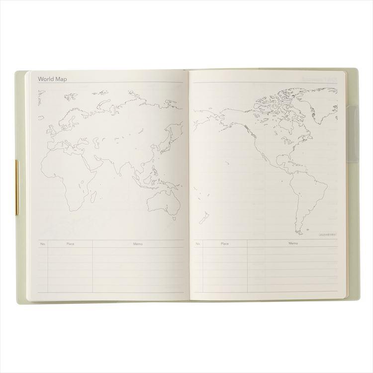 2026年4月始まり手帳 週間ブロック B6 NOLTY エクリ Plus ミント ミント