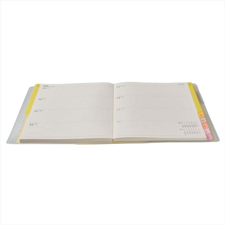 2026年4月始まり手帳 月間 B6 ペイジェム メモ イエロー イエロー
