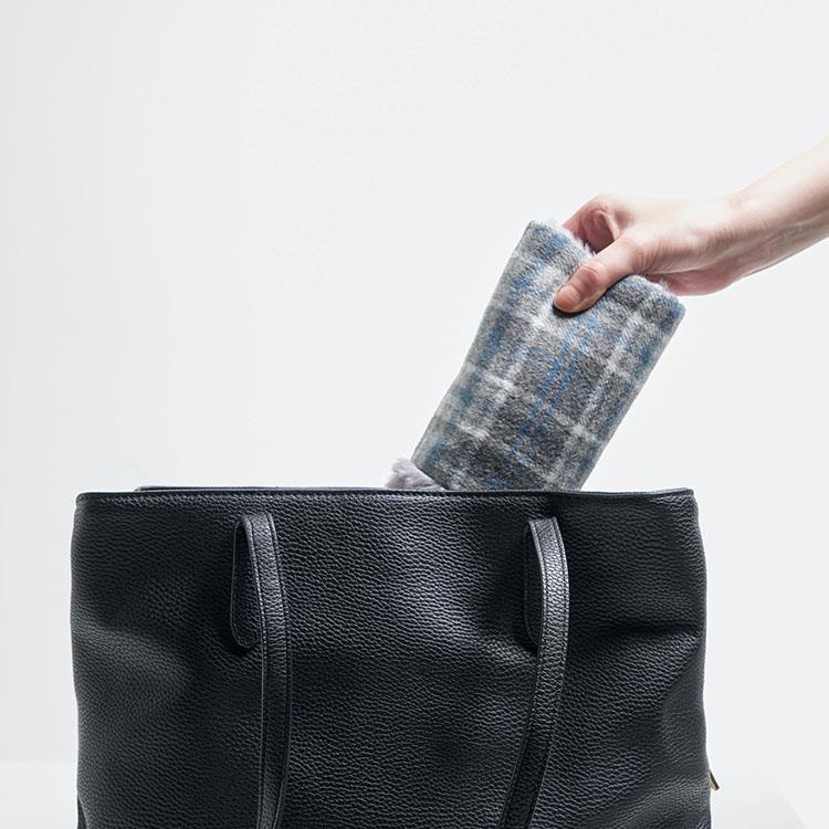 通すだけ2wayリバーシブルマフラー グレー グレー