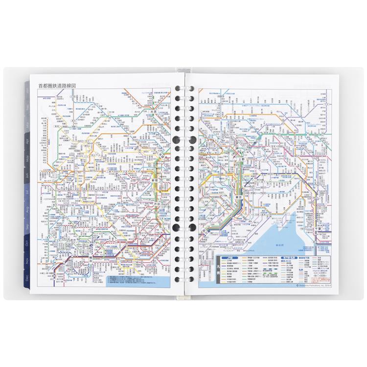 2026年1月始まり 月間 A5 ノートデダイアリー クリア クリア