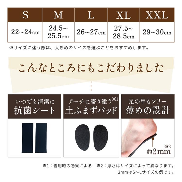 やみつきインソール モルフ Sサイズ 22~24cm(S:22~24cm
