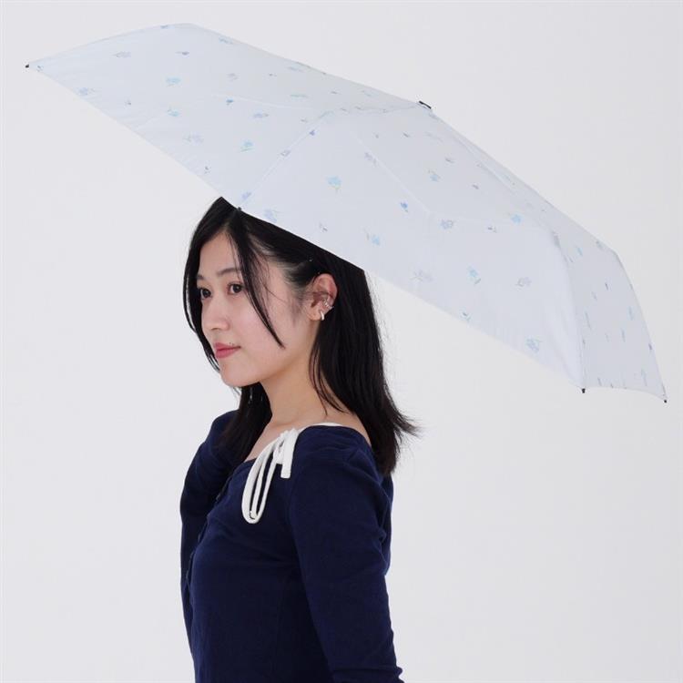 折りたたみ傘 メモリラ カーボン軽量ミニ50 サックス サックス