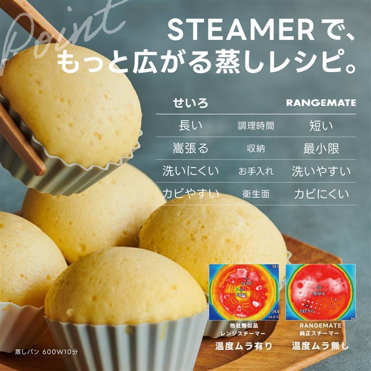 レンジメート ワイド ウィズ スチーマー モカブラウン モカブラウン