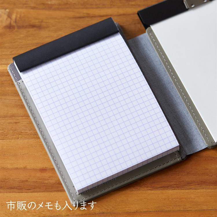 スライドメモパッド レザフェスU A7 グレー グレー