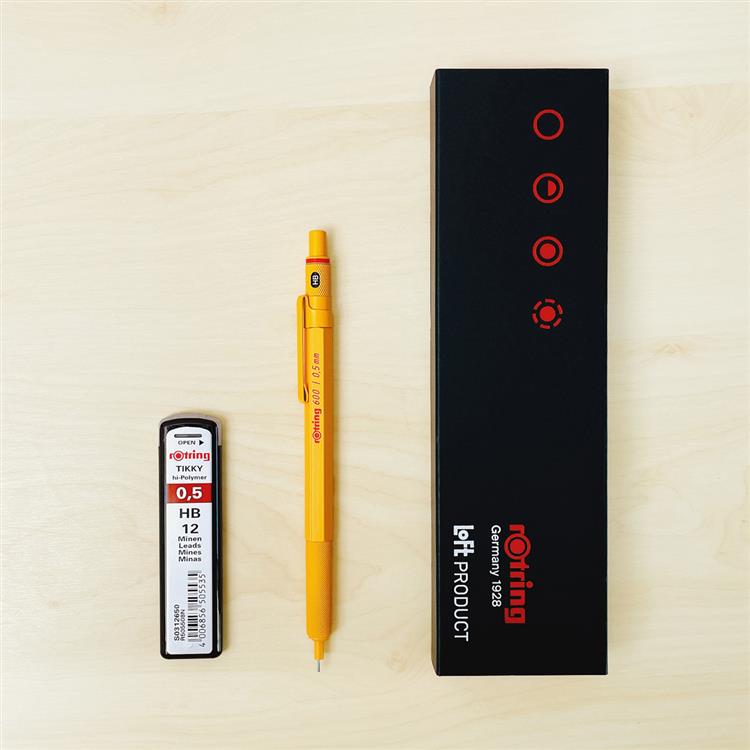 ロットリング　rotring 600 シャーペン　ロフト限定　イエロー