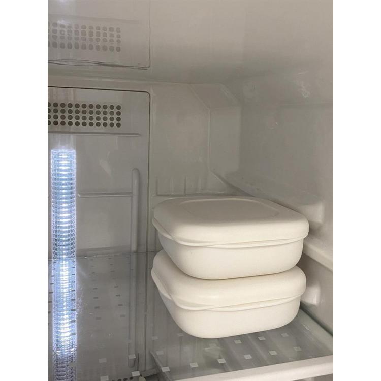 冷凍ごはん容器２個入り　ホワイト　極　マーナ 小２個入り