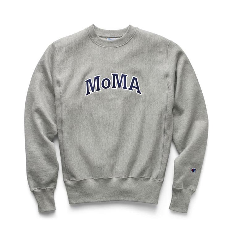 Champion クルーネックスウェットシャツ MoMA グレー L