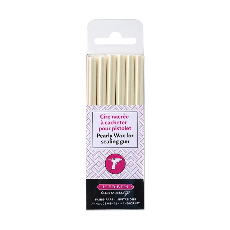シーリングガン用ワックス パーリー 6本入り アイボリー アイボリー