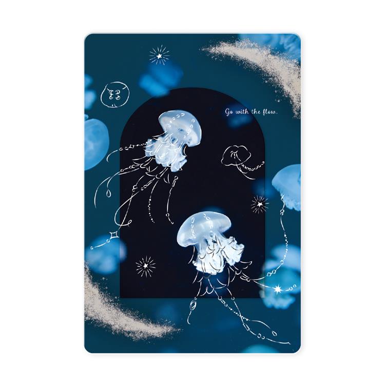 透明カード 夜クラゲ 夜クラゲ