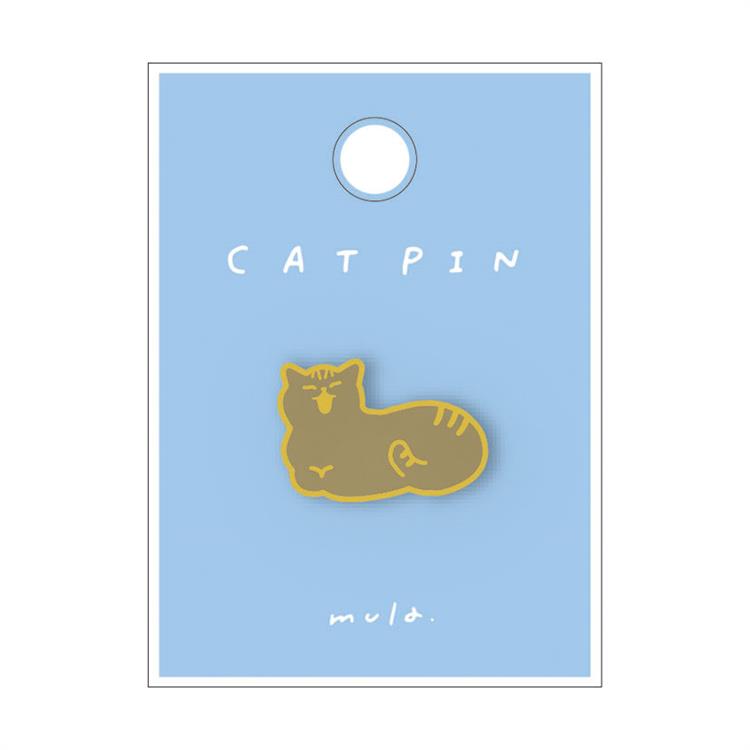 ピンバッジ mula キャット あくび あくび
