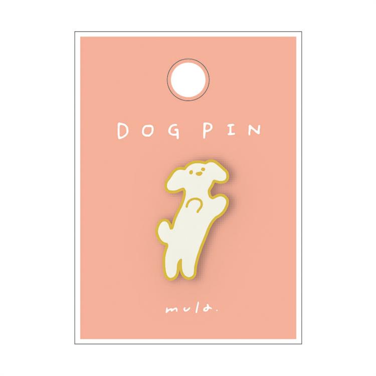 ピンバッジ mula ドッグ るんるん るんるん