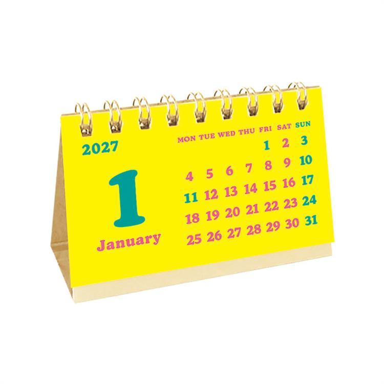 2027年1月始まり カレンダー 名刺サイズ グラフィック グラフィック