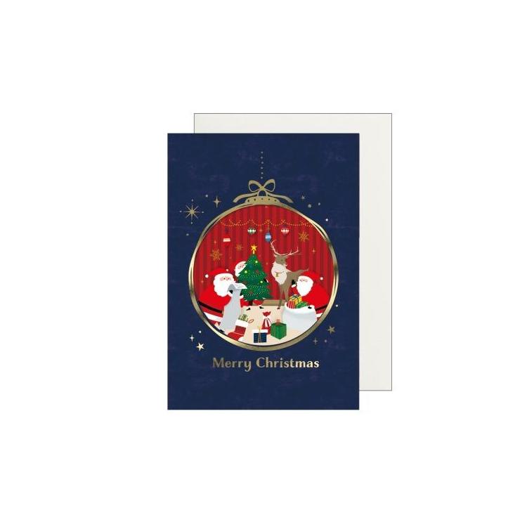 クリスマスカード キャリーサンタ