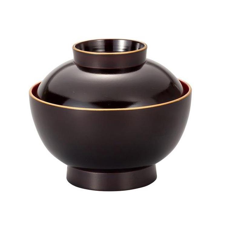 雑煮椀 溜渕金 抗菌塗装 500ml