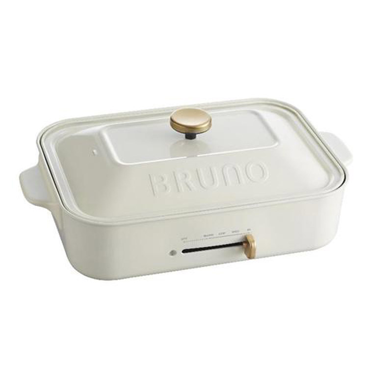 コンパクトホットプレート ホワイト ＢＲＵＮＯ ブルーノ(重量：約２ 