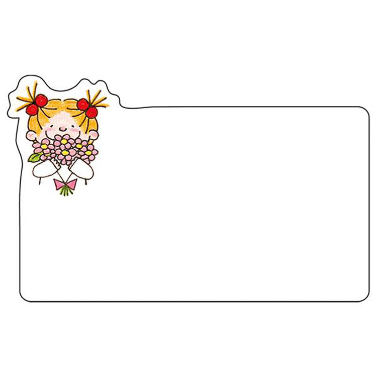 ダイカットネームカード ココちゃん ブーケ