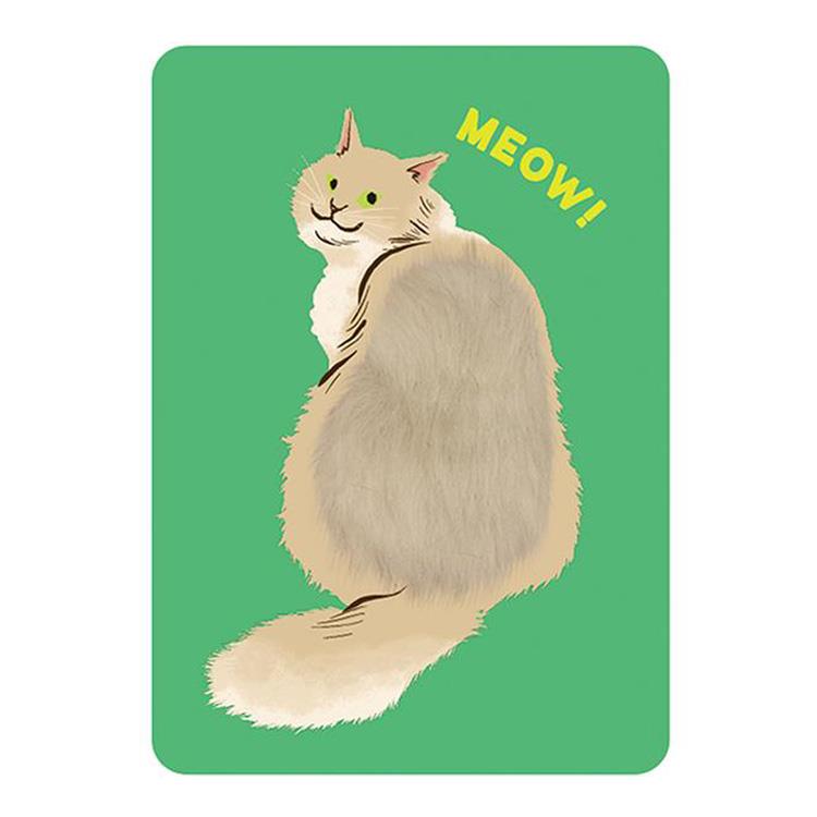 なでなでポストカード 長毛 長毛