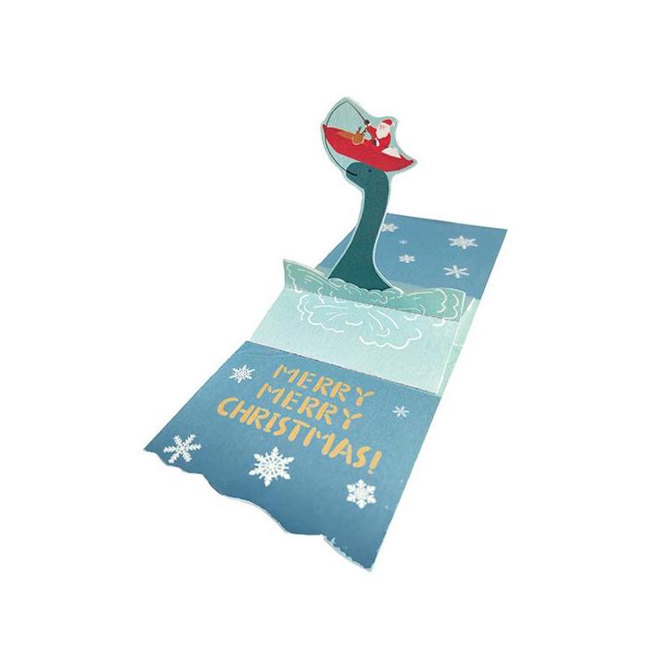 クリスマスミニカード ポップアップ UMA ネッシー ネッシー