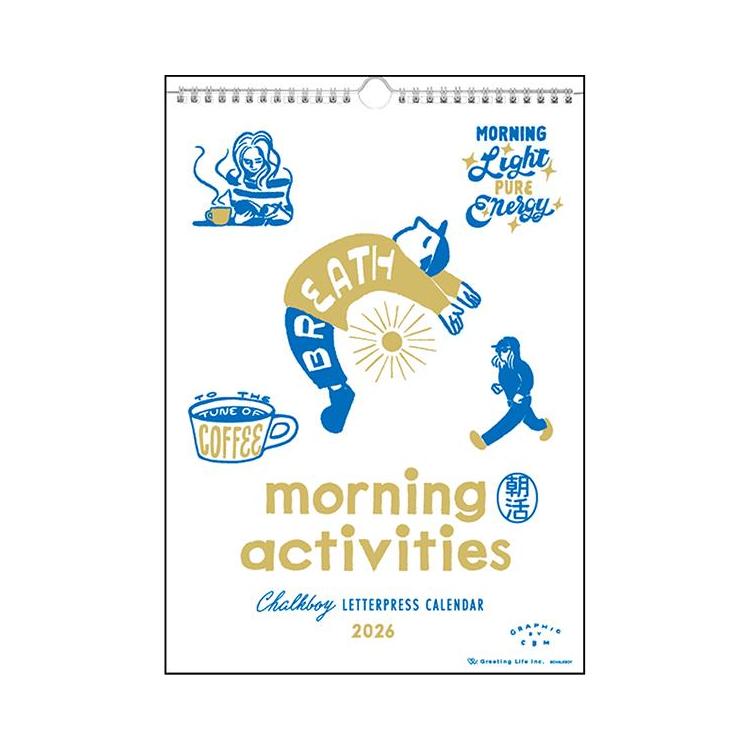 2026年1月始まりカレンダー 壁掛け チョークボーイ