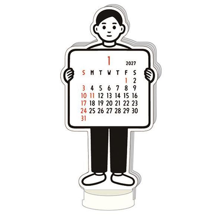 2027年1月始まり ダイカットカレンダー Noritake ボーイ ボーイ