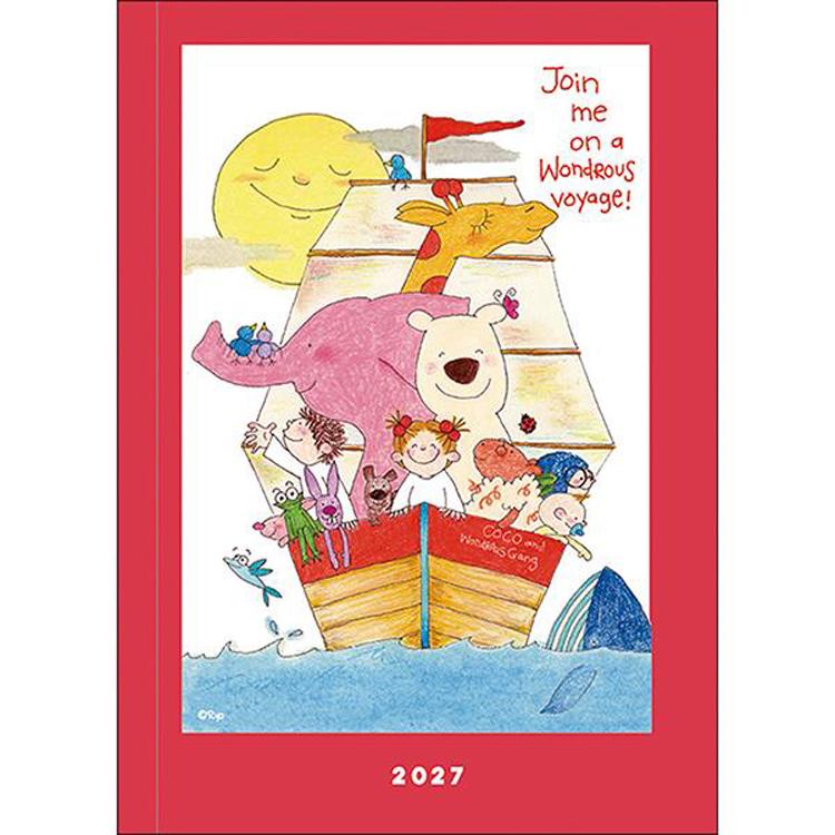 2027年1月始まり手帳 週間レフト B6 ココちゃん シップ シップ