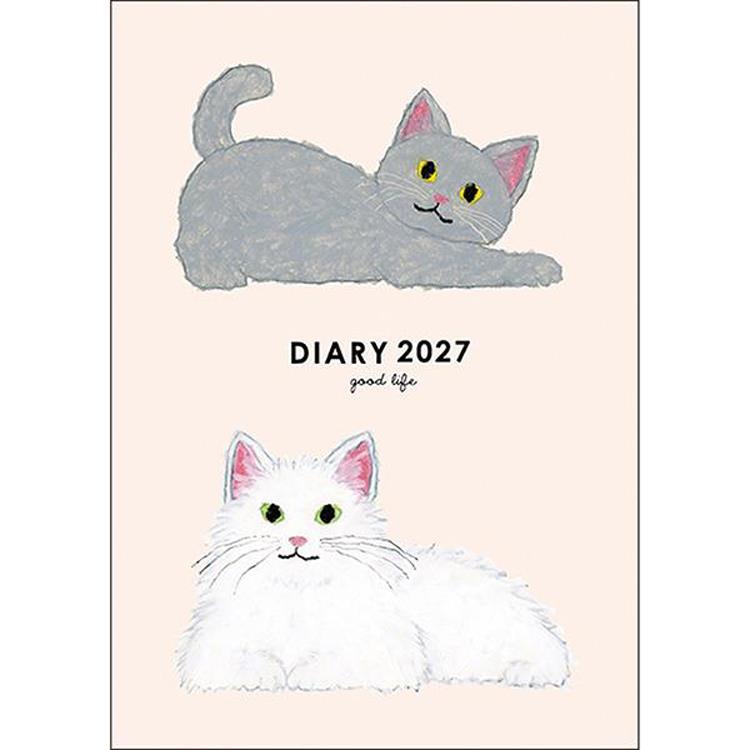 2027年1月始まり手帳 週間レフト B6 米津祐介 キャット キャット
