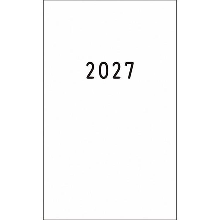 2026年12月始まり手帳 月間 B6スリム Noritake ホワイト ホワイト