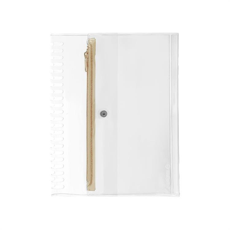 ロルバーン ポケット付メモ ストレージカバー A5 グレージュ グレージュ